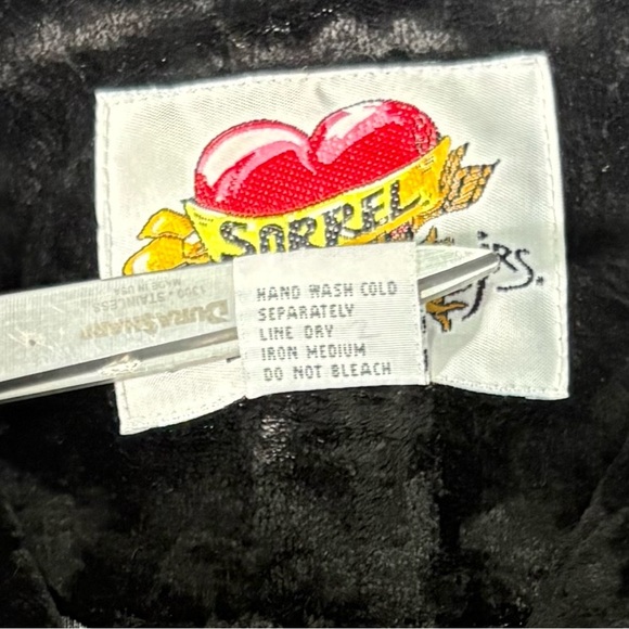 Vintage Sorrel Jrs Black Velvet Tunic Top Blouse Button Loop Front Women’s Large - Picture 5 of 11